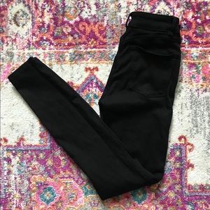 DL1961 FARROW Black High Rise Skinny Jeans